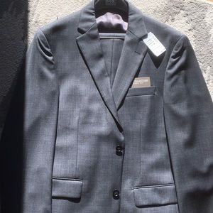Charcoal Fitted Men’s 2 Piece Suit